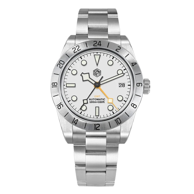 Automatic Mechanical GMT Stainless Steel Watch 39mm